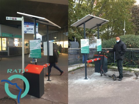 Station recharge trottinette